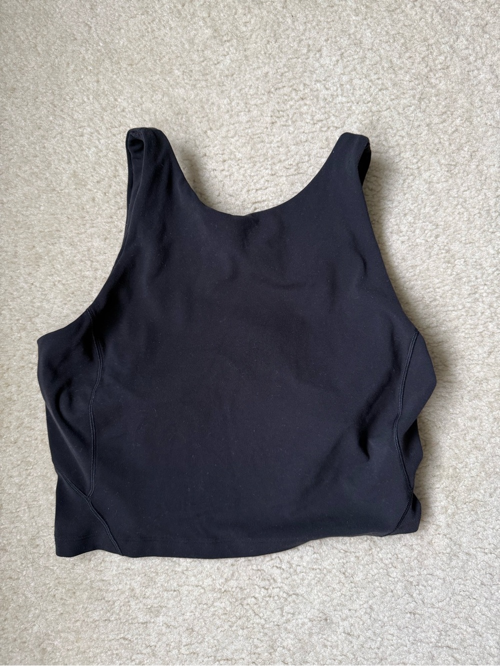 Lululemon align Black Crop Tank size 6